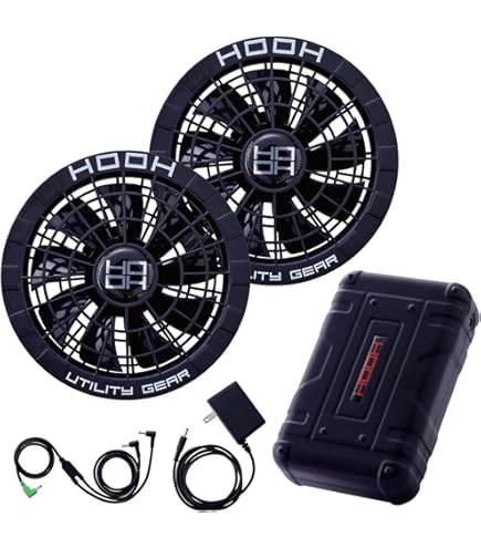hooh 快適ウェア用　クールファン　ケーブルセット V1012 ブラック　新品 hooh 快適ウェア用 クールファン ケーブルセット V1012 ブラック